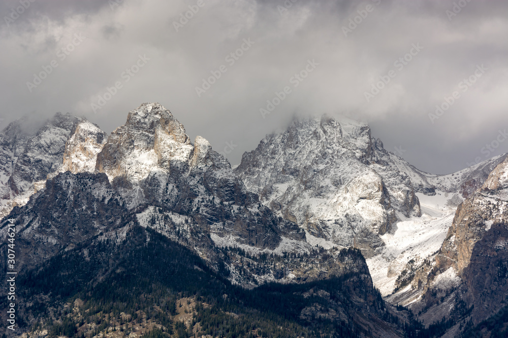 Scenic view of the Grand Teton National Park