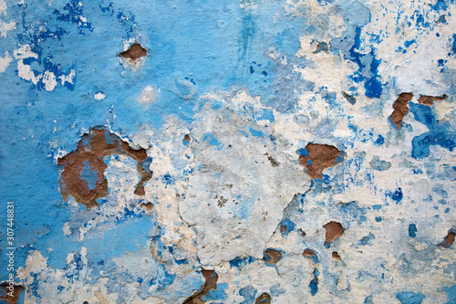 Blue Rustic Wall