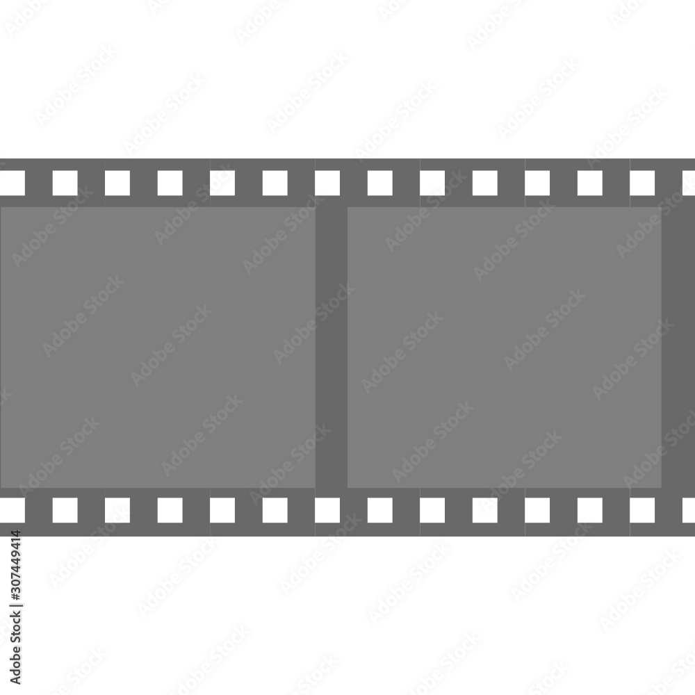Fototapeta premium Film strip, simple vector illustration, 35mm film