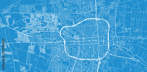 Urban vector city map of San Juan, Argentina photo