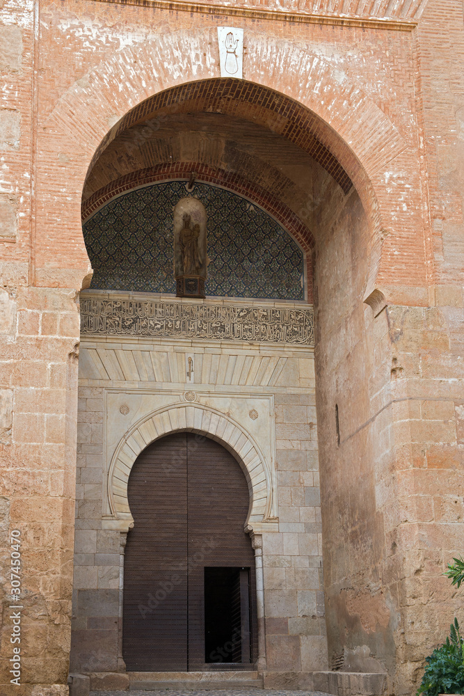 Alhambra Gates of Justice with Moorish and Christian decoration