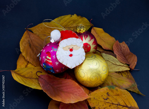 christmas decorations, grilandes, father christmas, lighting