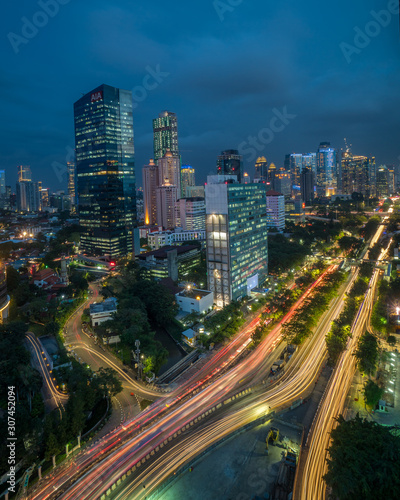 Jakarta city at night