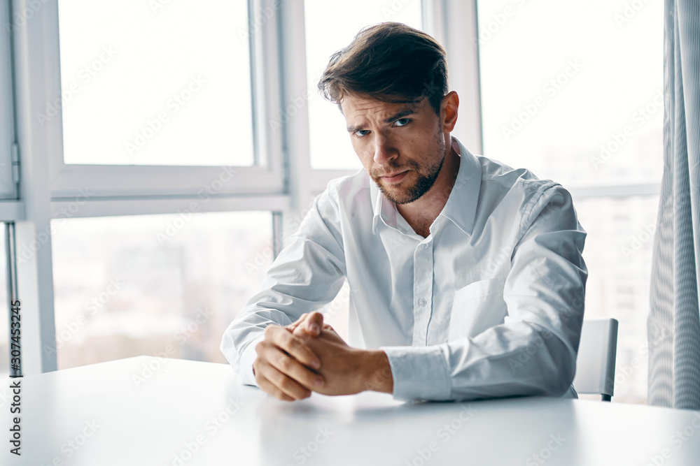 man working on laptop