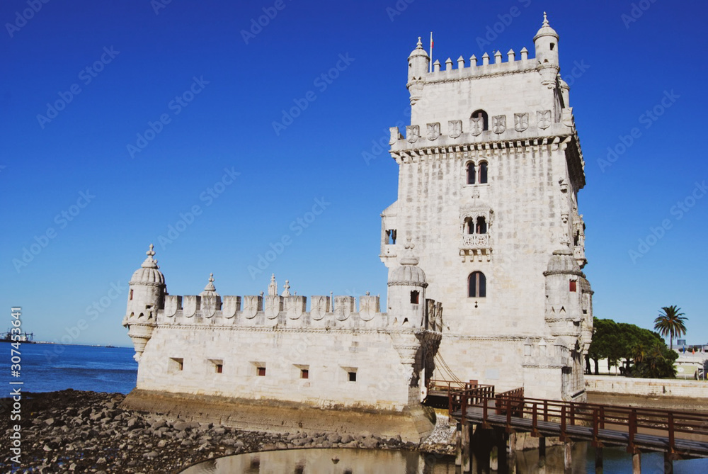 tower of belem in lisbon portugal tower of belem in lisbon portugal