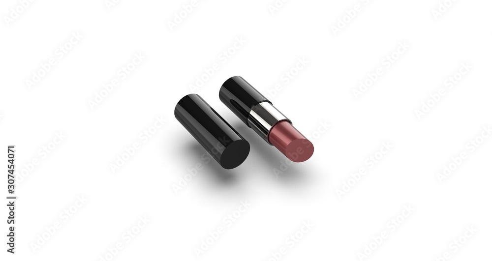 Lipstick, Cosmetic, 3D Rendering Lipstick, Cosmetic, 3D Rendering