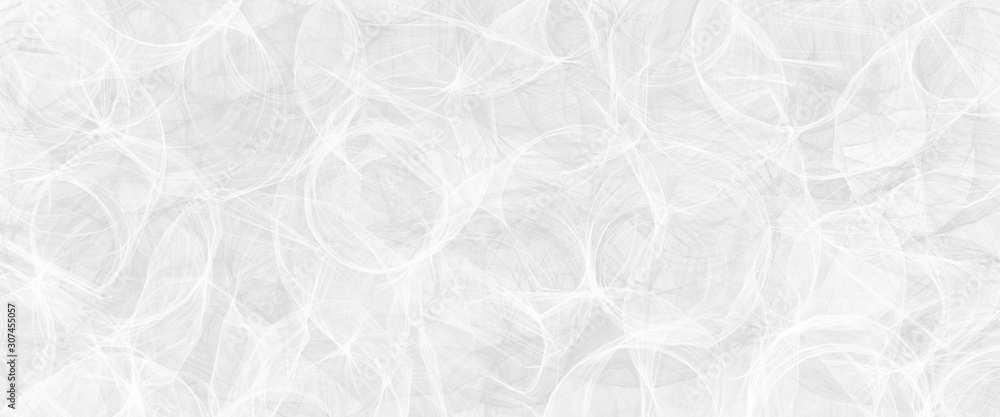Fototapeta Abstrakcjonistyczny nowożytny biały tło wzór z teksturą i słabo szczegółowy okręgu zawijasa wzorem