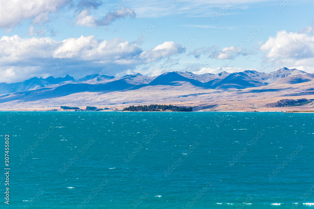 Lake Tekapo im Mackenzie District der Region Canterbury auf der Südinsel von Neuseeland