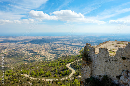 Kantara Castle, crusader castle in Kyrenia Mountains, Kaplica, Cyprus photo