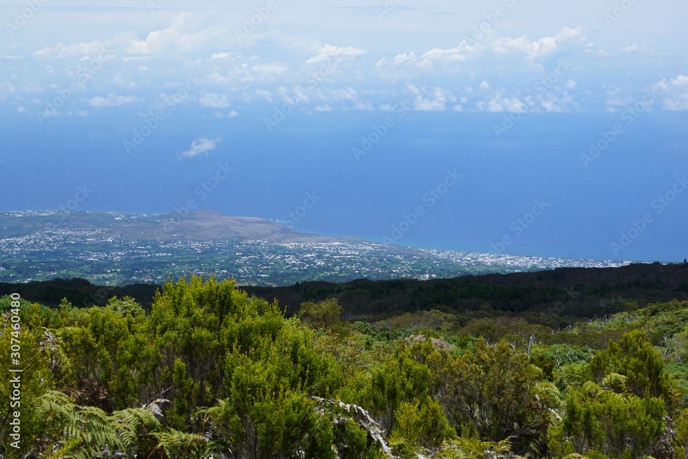 Obraz premium la réunion nationalpark cirque de mafate in frankreich