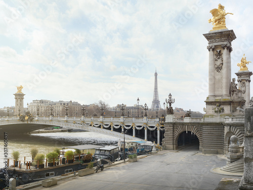 Bridge in Paris, France photo