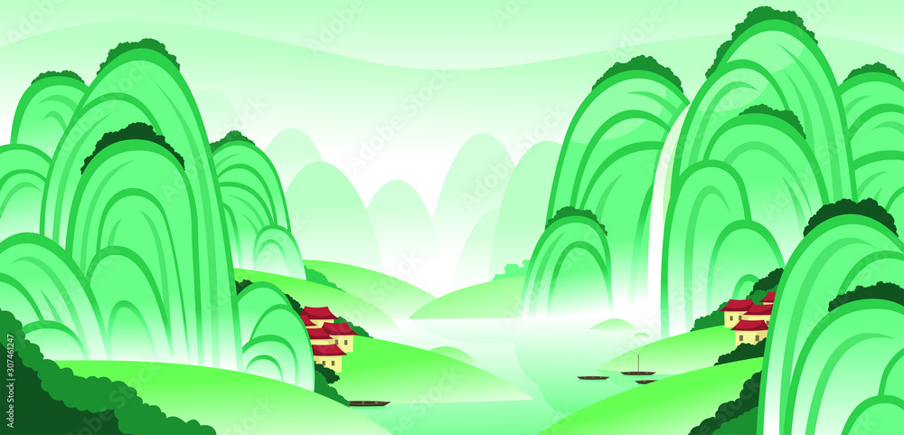 Obraz premium chinese landscape