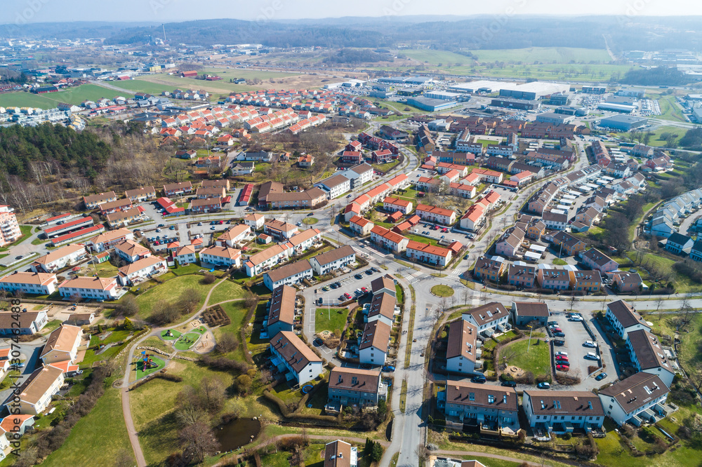 Aerial view of suburb Aerial view of suburb