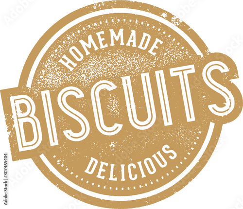 Vintage Homemade Biscuits Bakery Sign
