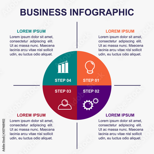 Business infographic template.