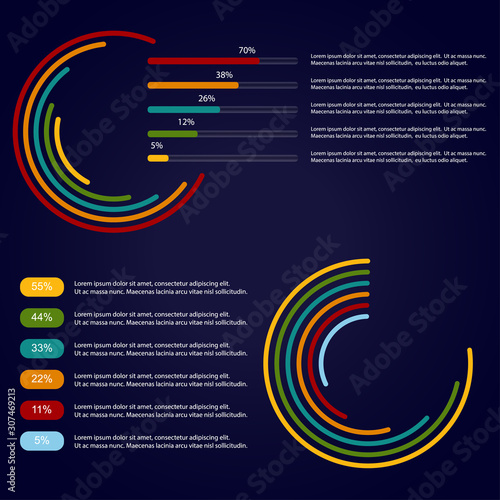 Business infographic template.