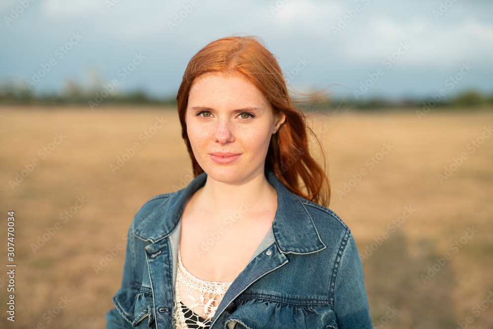 Portrait of red-haired woman Portrait of red-haired woman