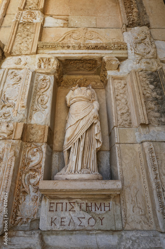 Episteme, knowledge Statue in Ephesus Ancient City, Izmir, Turkey