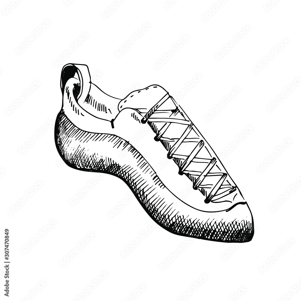 Climbing shoes vector cheap