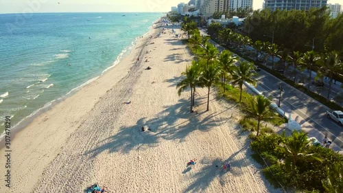 Drone footage Fort Lauderdale Beach photo