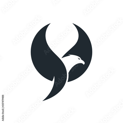 Abstract eagle icon