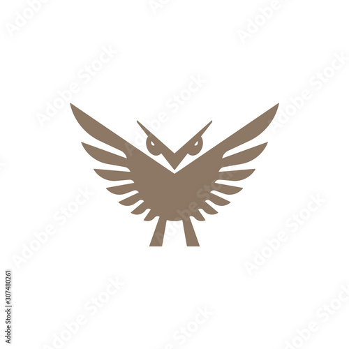 Abstract owl icon