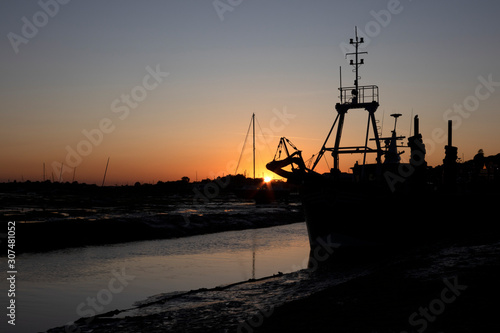 Sunset at Old Leigh, Leigh-on-Sea, Essex, England