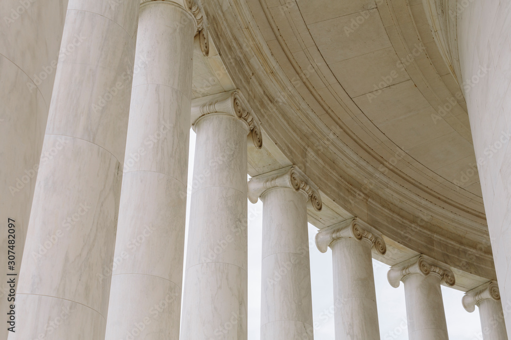 Marble columns from the Jefferson Memorial Marble columns from the Jefferson Memorial