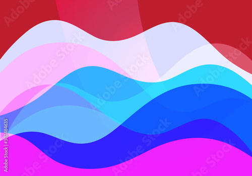 Abstract transparent background with different elements