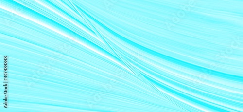 Aqua Menthe background in a modern trend shade, a beautiful textural eyelash with waves and patterns. Template for screensaver or packaging, abstract illustration in blue. 