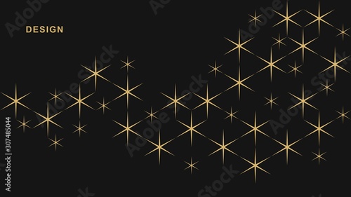 Abstract night starry sky background. Space vector geometric background.