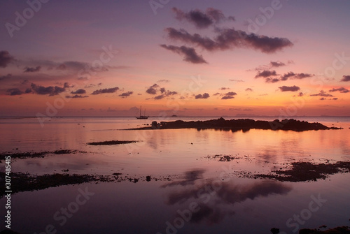 beautiful sunset on Koh Phangan  Thailand