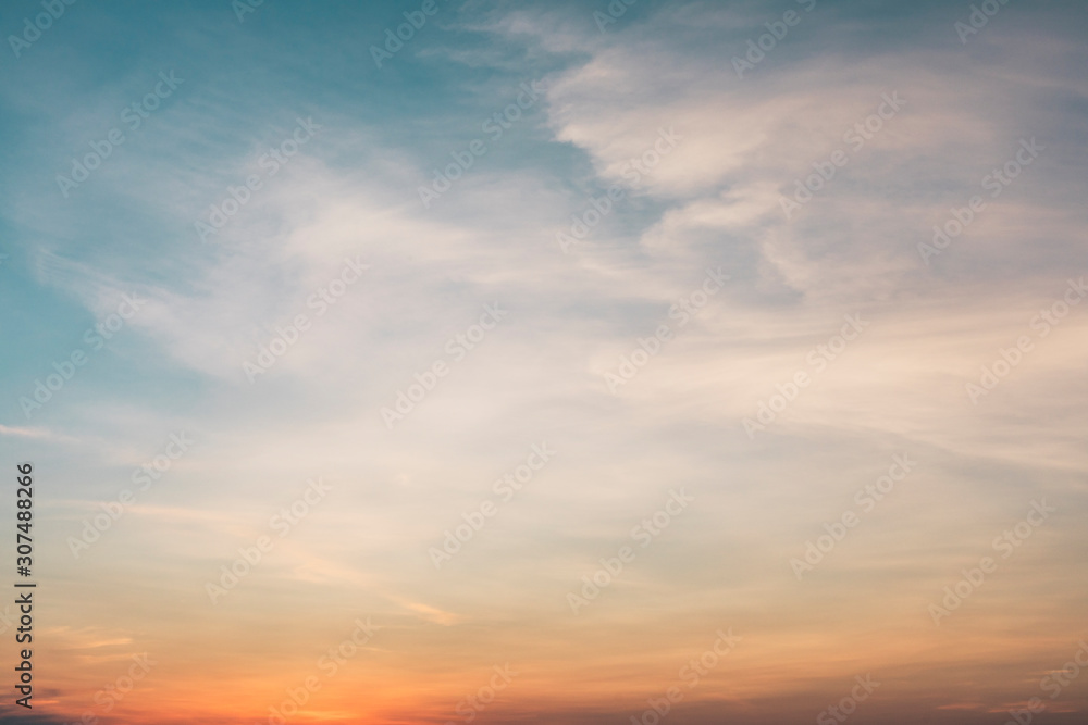 Colorful sunset clouds and sky Colorful sunset clouds and sky