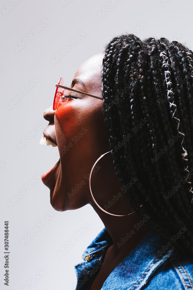 Teenage portraits in studio. Stock Photo Adobe Stock