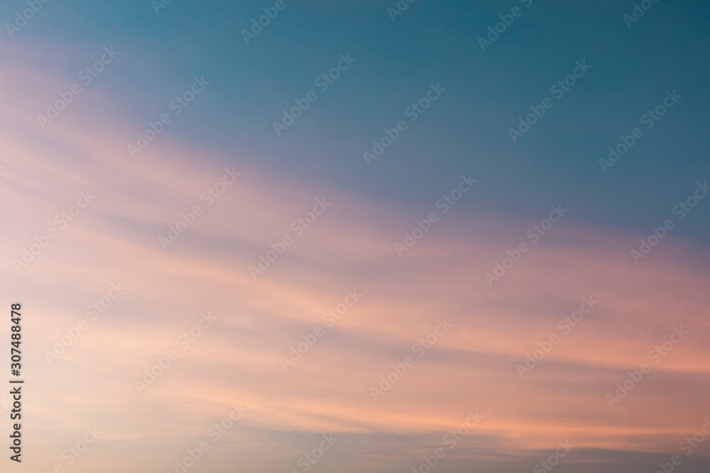 Colored clouds at sunset Colored clouds at sunset