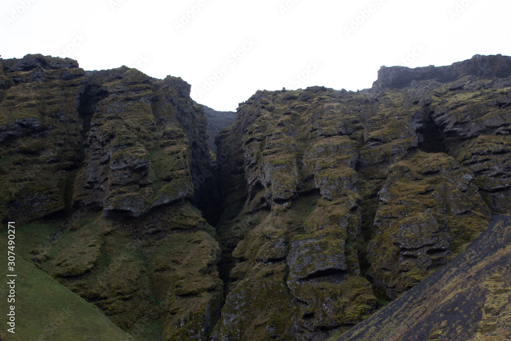 the Raudfeldsgja Gorge in Iceland