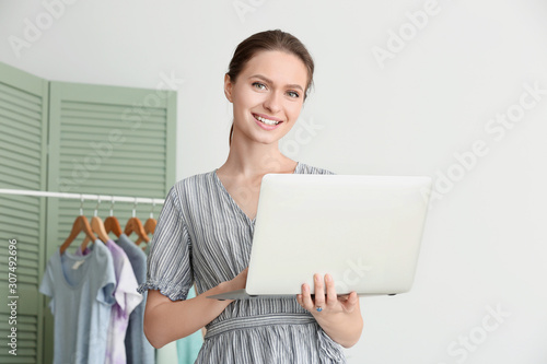 Female owner of online shop...