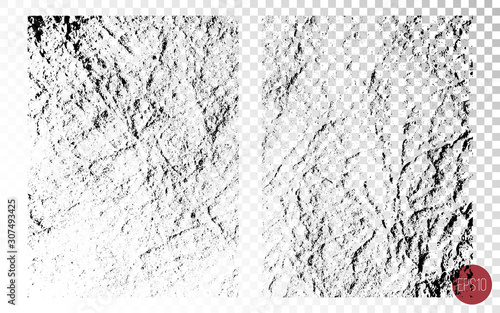 Distressed overlay texture set, rough surfaces, old dry skin. Grunge backgrounds. One color graphic resources.