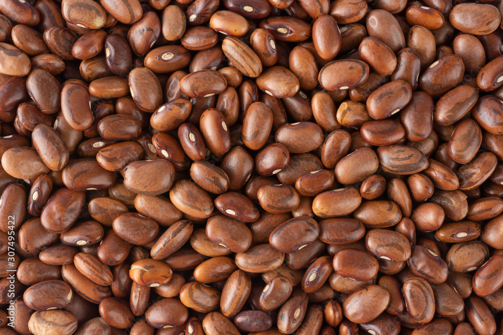 Fototapeta premium Widok z góry zbliżenie fasoli brunatnej