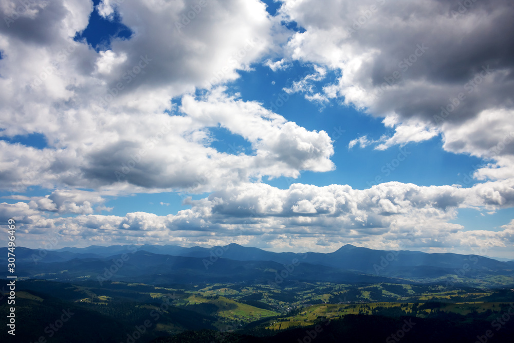 Carpathian mountains landscape in summer Carpathian mountains landscape in summer