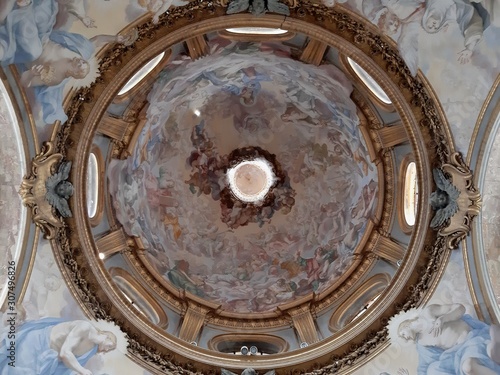 Roma - Particolare della volta della cappella di Santa Caterina da Siena photo