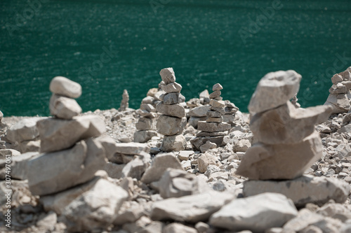 Steinmännchen am Ufer des Achensees © cpa1
