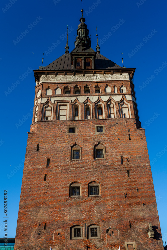 Medieval Prison Tower in Gdansk, Poland