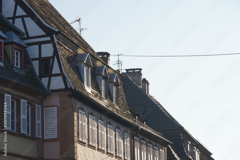 Historische Fassaden im Ortskern von Wissembourg