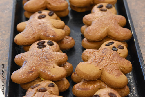 Assortment of Freshly Baked Gingerbread Cookies piled high