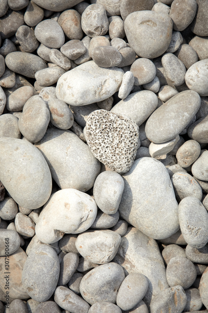 pebbles on the beach in the Montenegro pebbles on the beach in the Montenegro