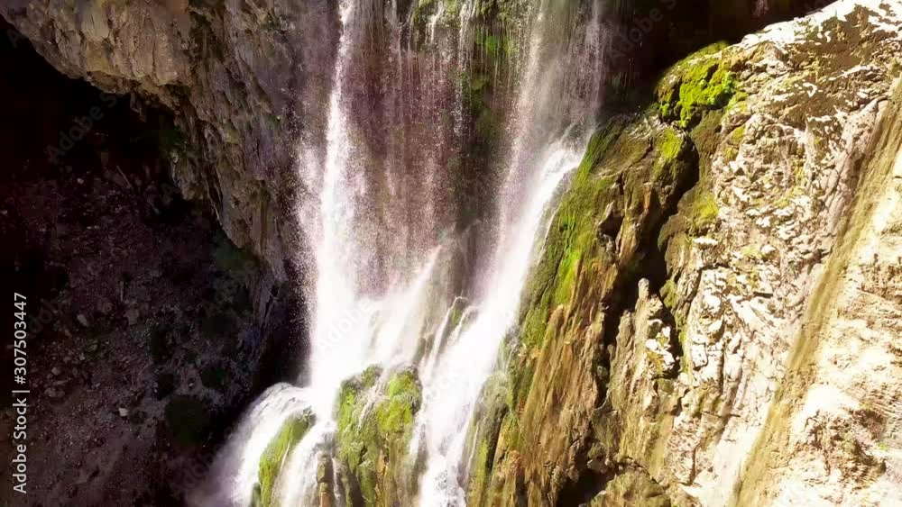 The Gega waterfall. The most famous and largest waterfall in Abkhazia. Georgia. The Gega waterfall. The most famous and largest waterfall in Abkhazia. Georgia.
