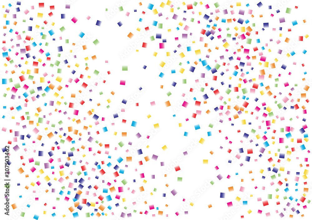 Festive color square confetti background. Abstract frame confetti texture for holiday, postcard, poster, website, carnival, birthday, children's parties. Cover confetti mock-up. Wedding card layout Festive color square confetti background. Abstract frame confetti texture for holiday, postcard, poster, website, carnival, birthday, children's parties. Cover confetti mock-up. Wedding card layout