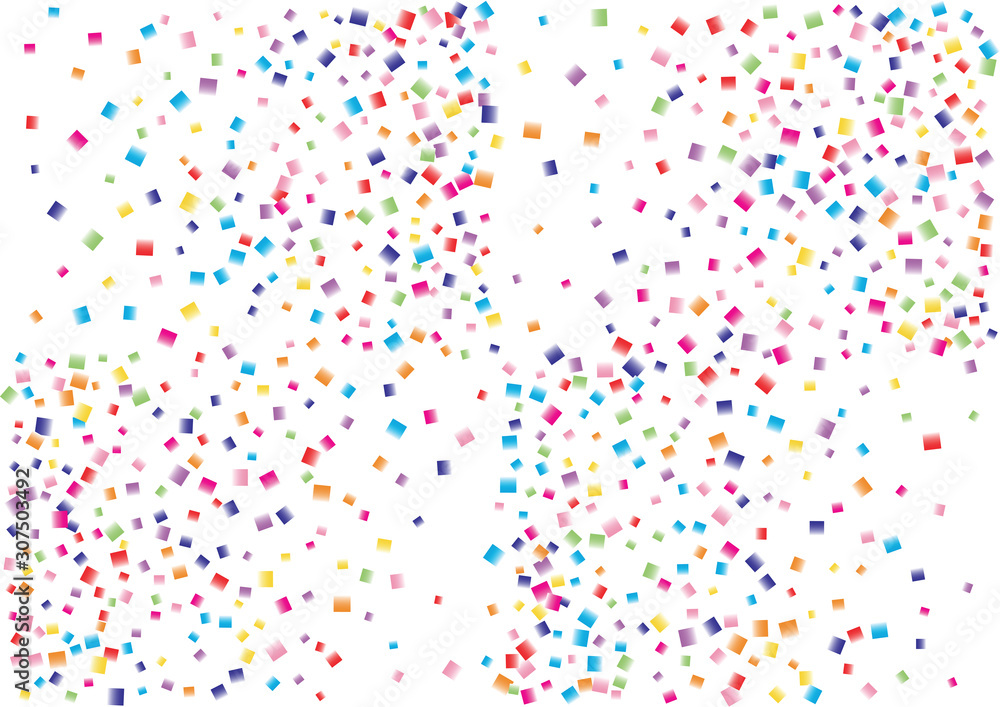Festive color square confetti background. Abstract frame confetti texture for holiday, postcard, poster, website, carnival, birthday, children's parties. Cover confetti mock-up. Wedding card layout Festive color square confetti background. Abstract frame confetti texture for holiday, postcard, poster, website, carnival, birthday, children's parties. Cover confetti mock-up. Wedding card layout