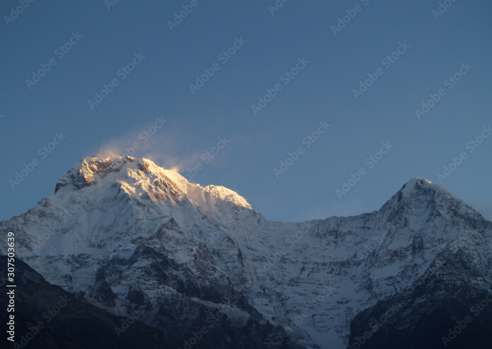 Obraz premium Beautiful And Amazing landscape with snow-covered mountains.
